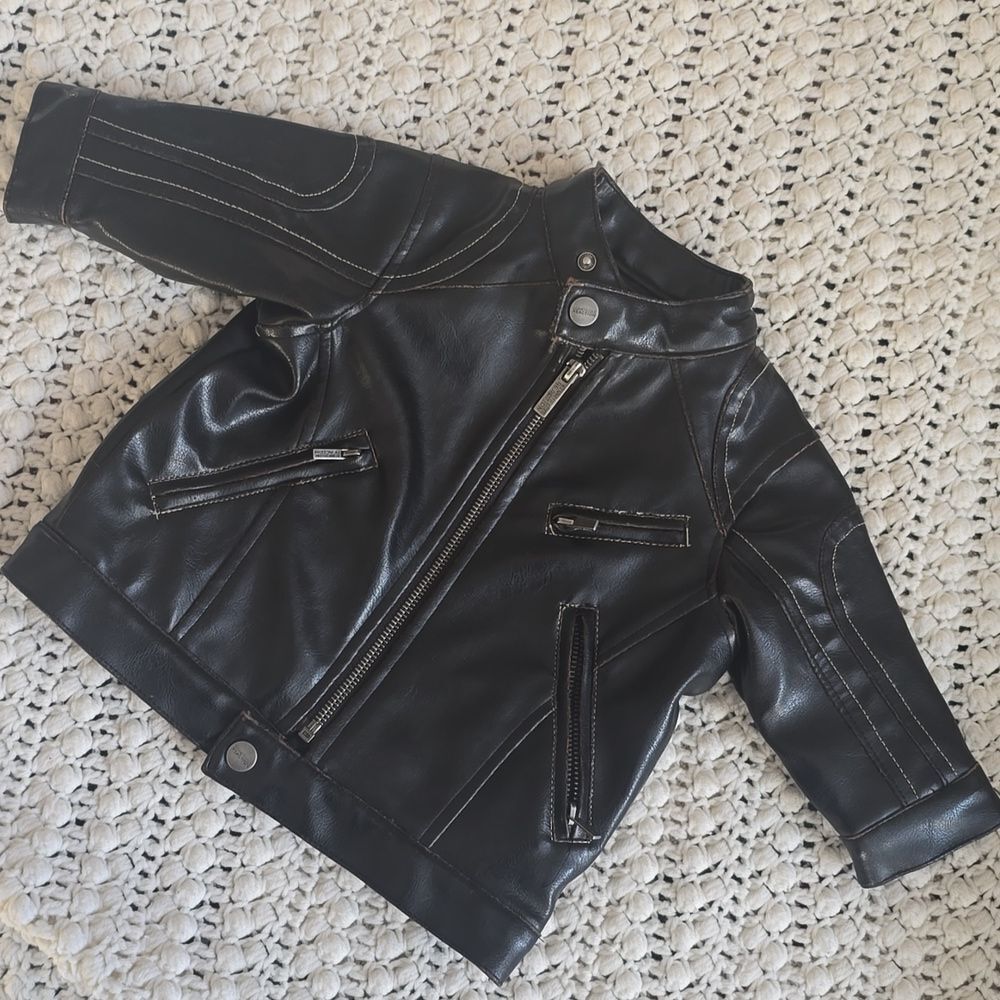 Kenneth Cole Reaction | Kids Black Faux Leather Jacket